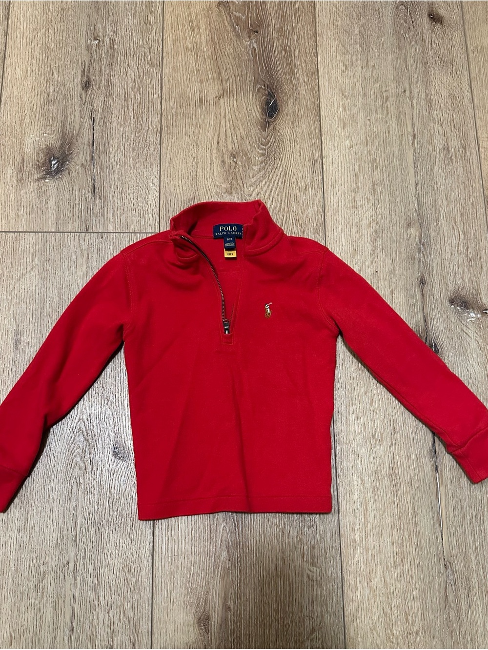 Polo by Ralph Lauren Kids Red Half-Zip Sweater